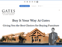 Tablet Screenshot of gatesfurniture.com